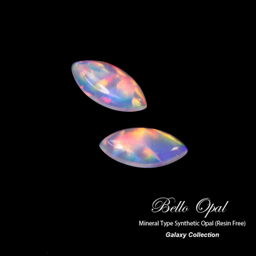 Lab-grown Synthetic Opal Cabochon (Resin Free) | Bello Opal